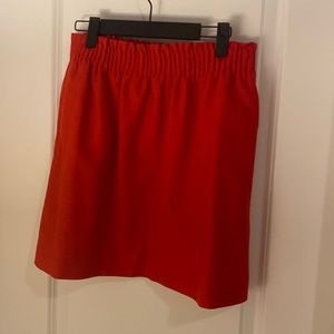 J-Crew Red Wool Mini Skirt - size 6